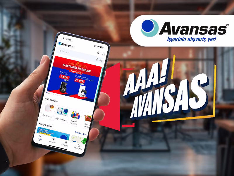Avansas E-Ticaret Mobil Uygulama Referans Kapak Fotoğrafı