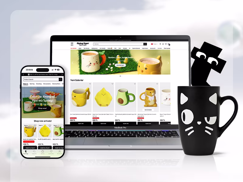 Flying Tiger E-Ticaret Sitesi Referans Kapak Fotoğrafı